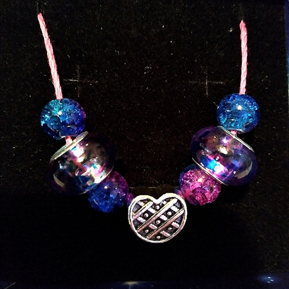 Handmade Glass Beaded Necklace